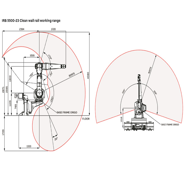 ABB painting robot IRB 5500-23  FlexPainter with large work area 6 axis robotic Cell co<i></i>ntrol robot arm 