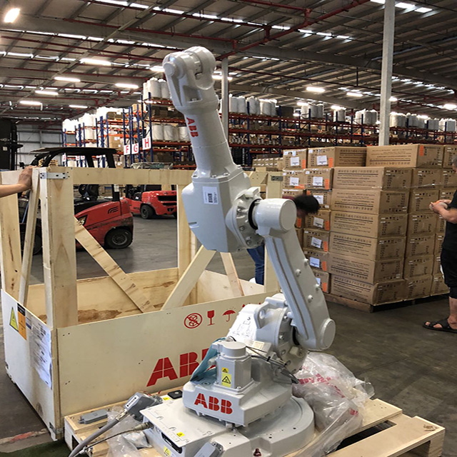 robot arm 6 axis ABB IRB 1600 also sells  robot arm parts application as pick and place robot