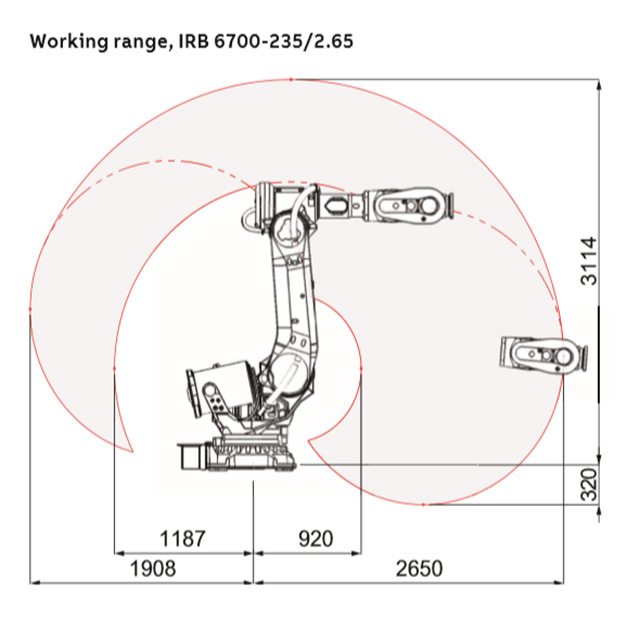6 dof new generation ABB IRB 6700 robot arm for sale with low price apply for robotic arm stamping 