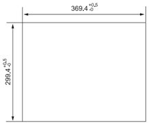 Panel cutout