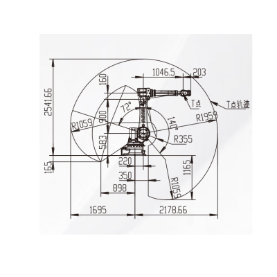 Loading And Unloading Robot With 2178MM Reach With Industrial Robot Price For Polishing Machine图2