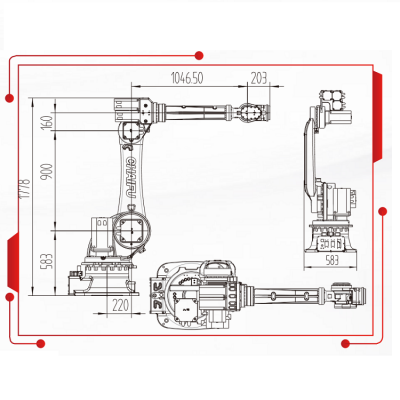 Loading And Unloading Robot With 2178MM Reach With Industrial Robot Price For Polishing Machine图4