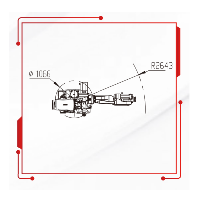 Intelligent Robot For Heavy Loading With 165KG Payload 2650MM Reach Robotic Arm Industrial China Rob图3