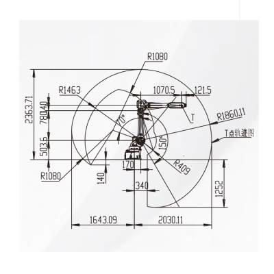 Industrial Robot China With 2032MM Reach 6 Axis Industrial Robotic Arm For Loading And Unloading图4