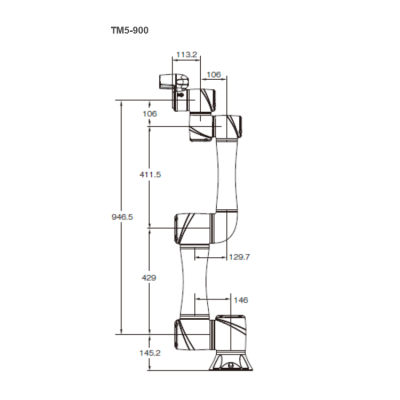 Automatic Robot TM5-900 With 900MM Reach 4KG Payload For 6 Aixs Manipulator As Collaborative Robot图5