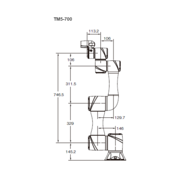 TM5-700 Flexible Robot With 700MM Reach And 6KG Payload Manipulator For Mini Robot As Collaborative 图5