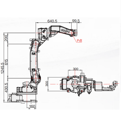 Automatic Welding Robot SF6-C1400 With Welding Torches As 6KG Payload 1440MM Reach As Welding Machin图4