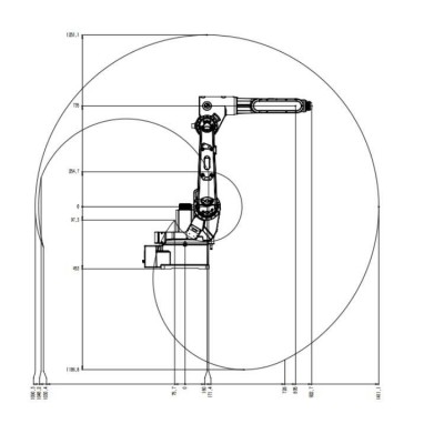 Handling Robotic Arm 6 Axis China TKB1600-12KG-1410mm For Pick And Place As Universal Robots图3