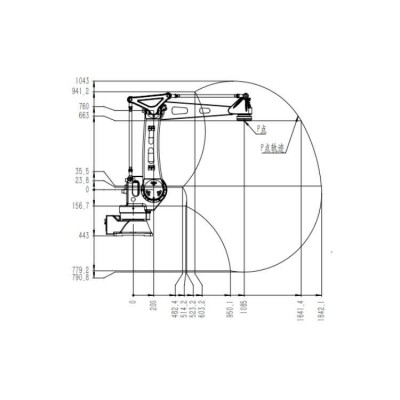 6 Axis Robotic Arm Manipulator TKB460-30kg-1840mm For Precision Detection As Industrial Robots图4