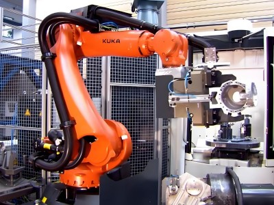 Universal Robot Arm 6 Axis Kuka KR 16 R1610 With CNGBS Robotic Gripper and Dress Pack for Robotic Ha Image 2