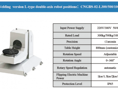 Welding Robotic Arm L-Shaped External Axis Positioner Machinery Industrial Equipment Image 2