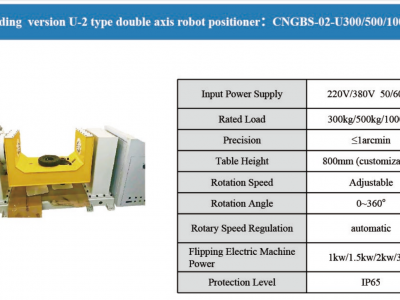 Welding Robotic Arm with U-Shaped External Axis Positioner Industrial Equipment ABB/KUKA/YASKAWA/FAN Image 3