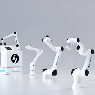 AGV and Hans 6 Axis Collaborative Robot Cobot Robotic Arm for Palletizing Material Image 3