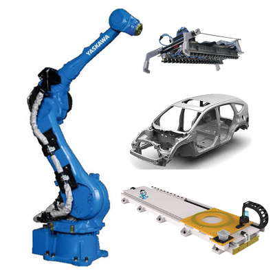 YASKAWA Industrial GP50 Handling Robotic Arm Automotive Components Carrying Workatstion Image 2