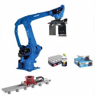 Food Building Material Automatic Palletizing Yaskawa MOTOMAN PL190 Custom Gripper
