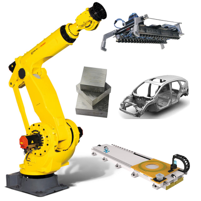 Industrial Handling Robot FANUC M-900iB/360 With Hand Gripper for Robot Palletizer Handling Image 3