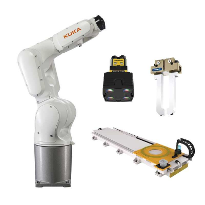KUKA Robot KR10 R1100-2 COGNEX 3D Vision SCHUNK Gripper Handling Sorting Workstation