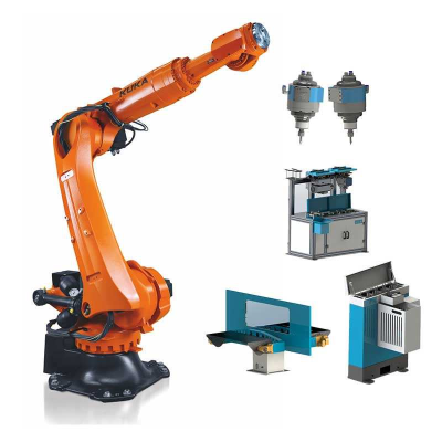 KUKA Robot KR120 R2700-2 Polishing Grinding Workstation Belt Sander Intelligent Force Control Debur