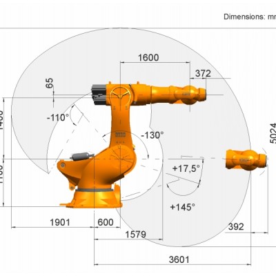 KUKA KR1000 L750 titan 6 Axis Industrial Heavy Duty Handling Robot Steel Industry Automation Image 2