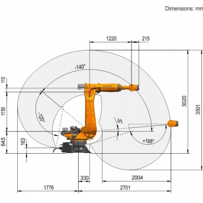 KUKA KR120 R2700-2 Robotic Workcell for Grinding & Loading Image 3