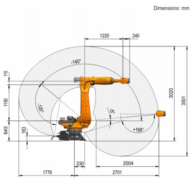 KUKA KR250 R2700-2 for Precision Material Handling & Grinding Image 4