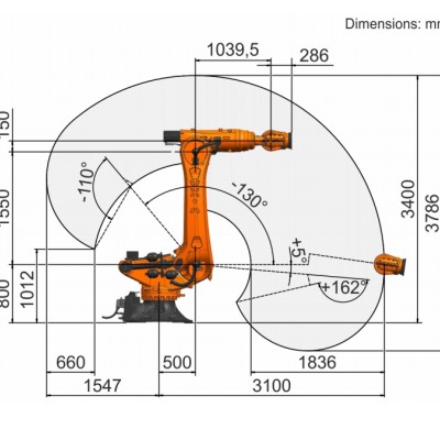 KUKA KR280 R3100-2 Robotic Cell for Grinding & Machine Loading Image 4