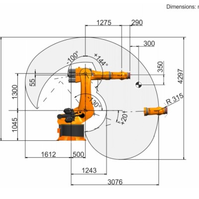 KUKA KR280 R3080 Palletizing Robot Image 4