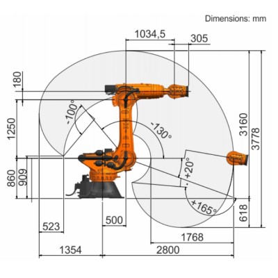 KUKA KR800 R2800-2 Giant Palletizing Robot for Heavy Industries Image 3