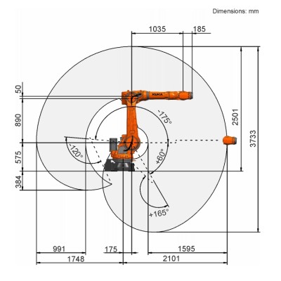 KUKA KR30 R2100 Industrial Robot for Welding & Material Handling Image 3