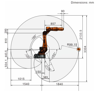 KUKA KR35 R1840-3 HW Water-Cooled Welding Robot Image 3