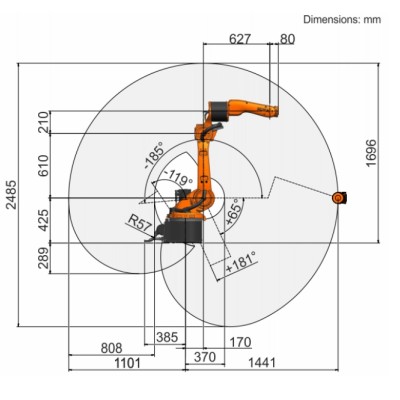KUKA KR8 R1440-2 arc HW High-Performance Welding & Handling Workcell Image 3